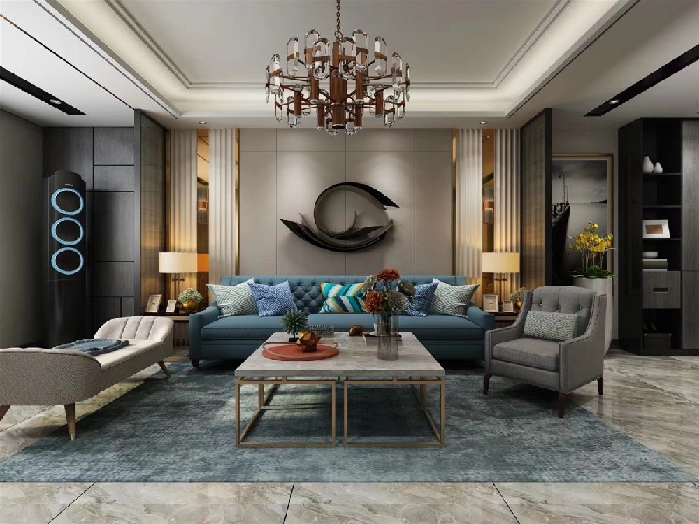 沈阳美的时代城-后现代装修风格-108㎡