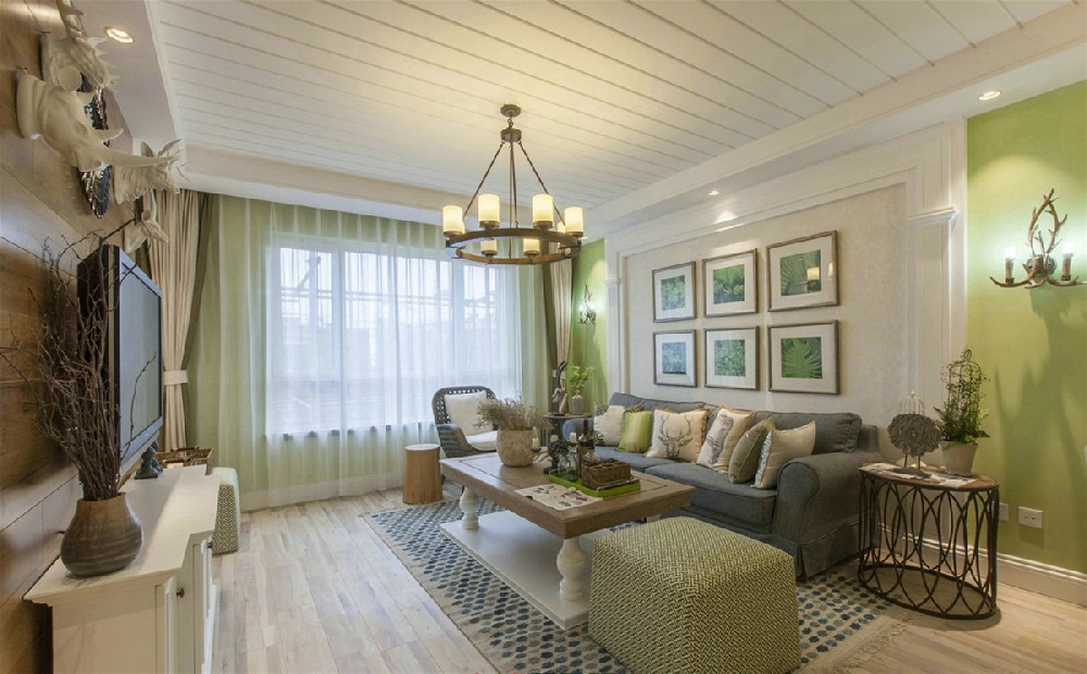 美式装修风格-效果图案例-1