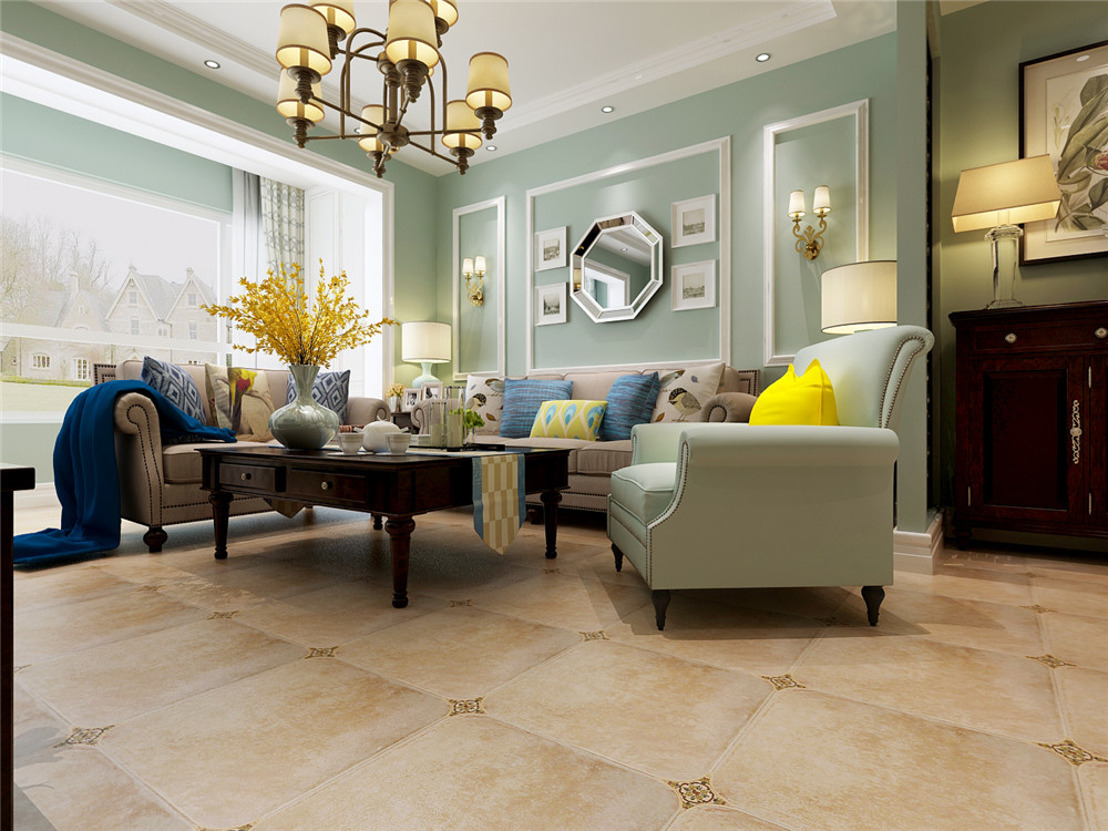 沈阳​华润奉天九里-轻奢美式装修风格-125m²