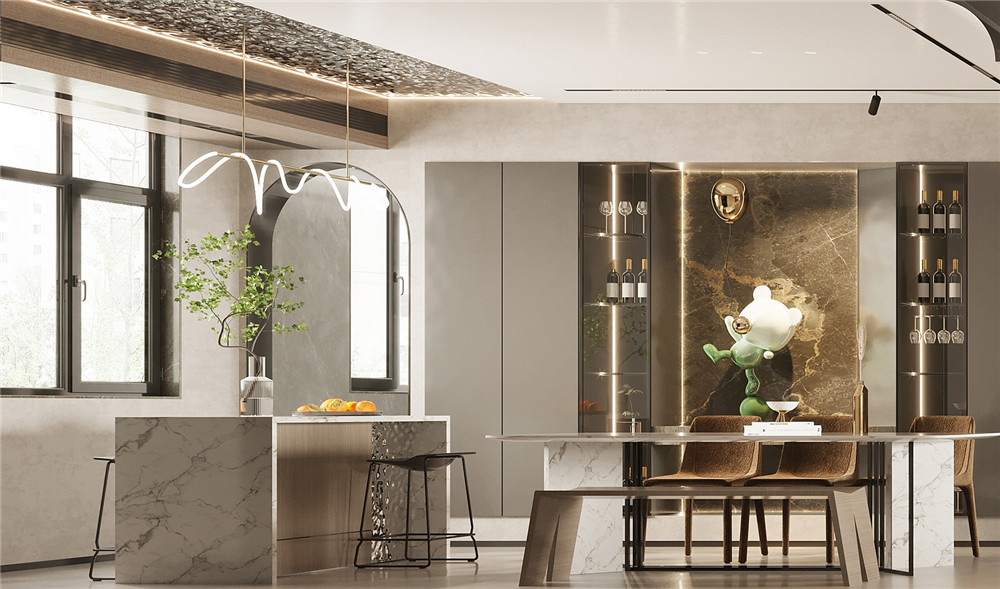 轻奢风装修风格-效果图案例-5