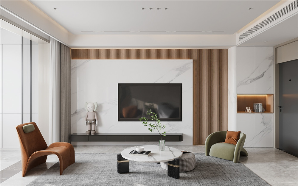 轻奢风装修风格-效果图案例-7