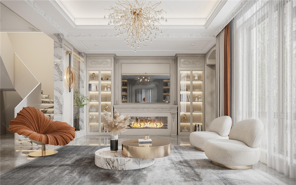 轻奢风装修风格-效果图案例-10